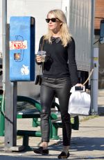 JULIANNE HOUGH in Leather Pants Out in Los Angeles