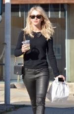 JULIANNE HOUGH in Leather Pants Out in Los Angeles