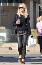JULIANNE HOUGH in Leather Pants Out in Los Angeles
