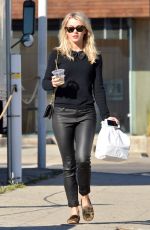 JULIANNE HOUGH in Leather Pants Out in Los Angeles