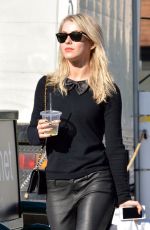 JULIANNE HOUGH in Leather Pants Out in Los Angeles