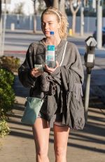 JULIANNE HOUGH in Shorts Leaves a Gym in West Hollywood