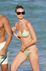 JULIE HENDERSON in Bikini at a Beach in Miami
