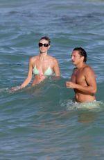 JULIE HENDERSON in Bikini at a Beach in Miami