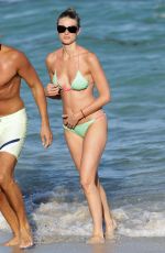 JULIE HENDERSON in Bikini at a Beach in Miami