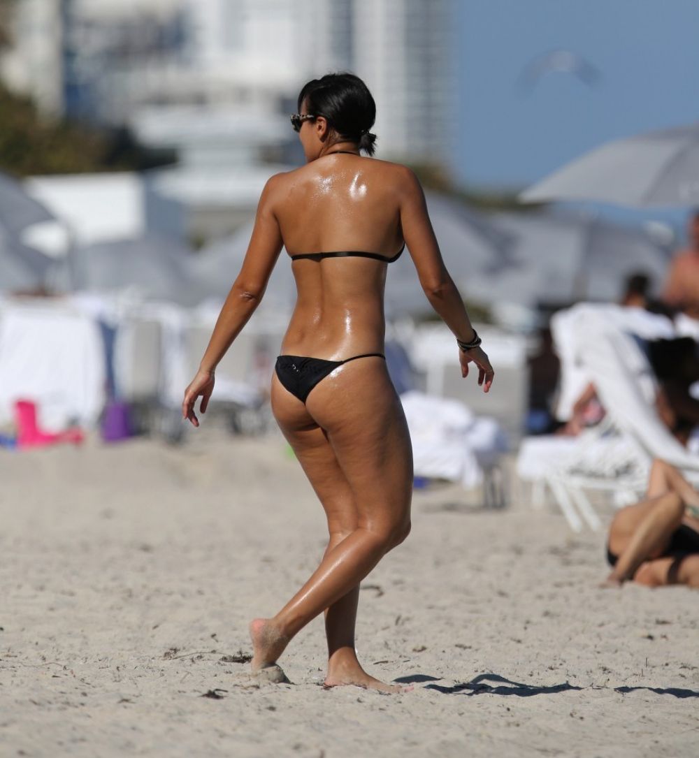 JULISSA BERMUDEZ in Bikini at a Beach in Miami.