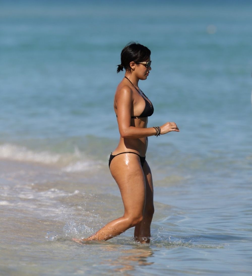 JULISSA BERMUDEZ in Bikini at a Beach in Miami.