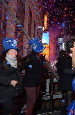 KAT GRAHAM at the Hard Rock Cafe New Years Eve Party in New York