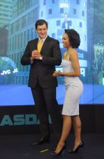 KAT GRAHAM Rings the Closing Bell at Nasdaq Market in New York