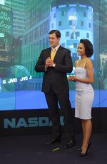 KAT GRAHAM Rings the Closing Bell at Nasdaq Market in New York