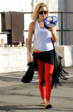 KATE HUDSON in Tights Leaves a Gym in Brentwood
