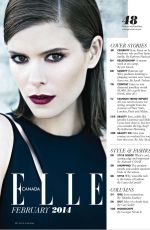 KATE MARA in Elle Magazine, Canada February 2014 Issue