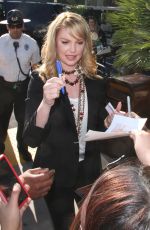 KATHERINE HEIGL on the Set of Extra  in Los Angeles