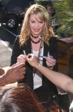 KATHERINE HEIGL on the Set of Extra  in Los Angeles