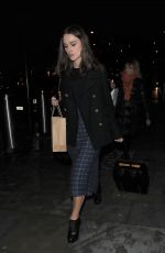 KEIRA KNIGHTLEY at Eurostar Terminal in London
