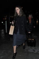 KEIRA KNIGHTLEY at Eurostar Terminal in London