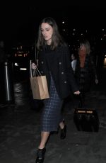 KEIRA KNIGHTLEY at Eurostar Terminal in London