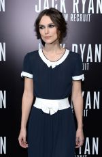 KEIRA KNIGHTLEY at Jack Ryan: Shadow Recruit Premiere in Hollywood