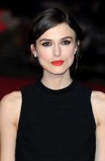 KEIRA KNIGHTLEY at Jack Ryan: Shadow Recruit Premiere in London