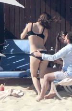 KELLI GARNER in Bikini at a beach in Mexico