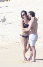 KELLI GARNER in Bikini at a beach in Mexico