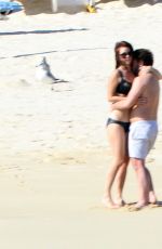 KELLI GARNER in Bikini at a beach in Mexico