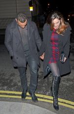 KELLY BROOK and David McIntosh Leaves Mahiki Nightclub in London