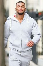KELLY BROOK in Leggings Working Out with David McIntosh in London