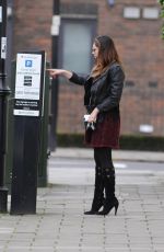 KELLY BROOK in Skirt Out and About in London