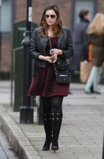 KELLY BROOK in Skirt Out and About in London