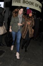 KELLY BROOK Leaves a Theatre in London