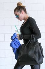 KHLOE KARDASHIAN in Tights Heading to a Gym in Beverly Hills