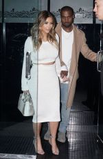 KIM KARDASHIAN and Kanye West Leaves Mr.Chow in Beverly Hills