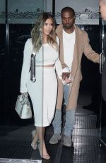KIM KARDASHIAN and Kanye West Leaves Mr.Chow in Beverly Hills