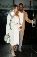 KIM KARDASHIAN and Kanye West Leaves Mr.Chow in Beverly Hills