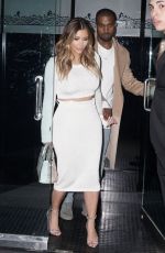 KIM KARDASHIAN and Kanye West Leaves Mr.Chow in Beverly Hills