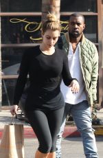 KIM KARDASHIAN and Kanye West Out and About in Los Angeles