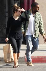 KIM KARDASHIAN and Kanye West Out and About in Los Angeles