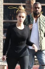 KIM KARDASHIAN and Kanye West Out and About in Los Angeles