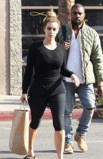 KIM KARDASHIAN and Kanye West Out and About in Los Angeles