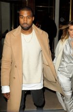 KIM KARDASHIAN and Kanye West Out and About in Paris