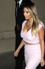 KIM KARDASHIAN Arrives at Jimmy Kimmel Live! Show