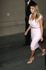 KIM KARDASHIAN Arrives at Jimmy Kimmel Live! Show