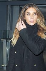 KIM KARDASHIAN Having Lunch at the George Bar in London