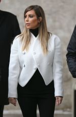 KIM KARDASHIAN Leaves the Museum of Modern Art in Paris