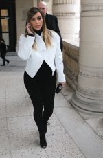 KIM KARDASHIAN Leaves the Museum of Modern Art in Paris