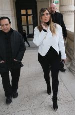 KIM KARDASHIAN Leaves the Museum of Modern Art in Paris