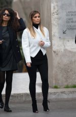 KIM KARDASHIAN Leaves the Museum of Modern Art in Paris