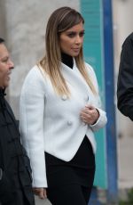 KIM KARDASHIAN Leaves the Museum of Modern Art in Paris