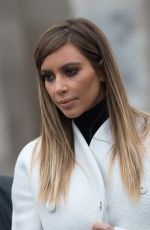 KIM KARDASHIAN Leaves the Museum of Modern Art in Paris